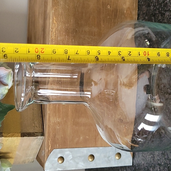 Vintage Dining Glass Wine Decanter With Wood Ball Stopper Poshmark